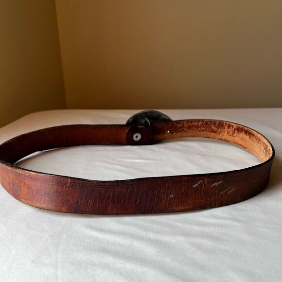 Vintage NASCAR Dale Earnhardt Leather Belt with #3 Buckle Collectible Novelty - Picture 3 of 10